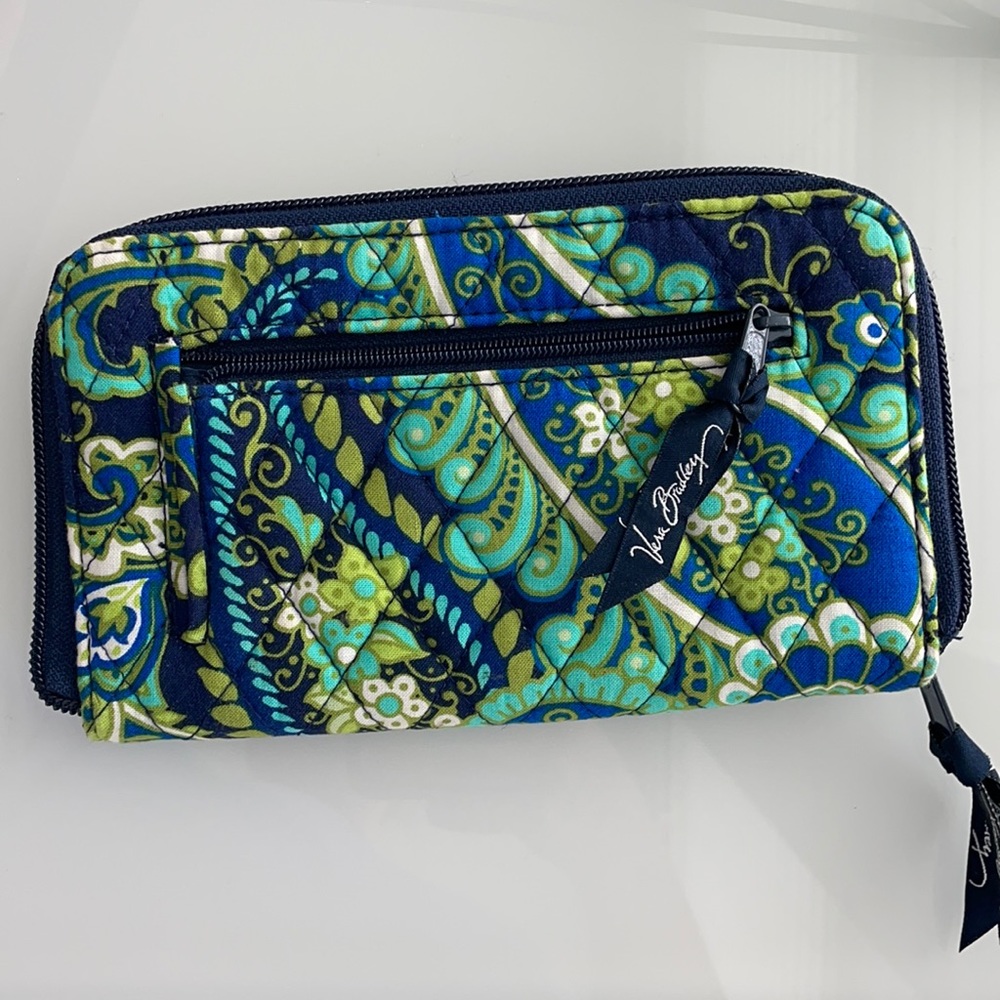 Vera Bradley Rhythm and Blues Zip Wallet
